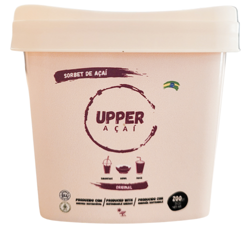 Upper Açaí Amazonian Superfruit Sorbet – Classic Minis 200g Pot (Ready-to-Eat, Spoon Included) (12 pack box)