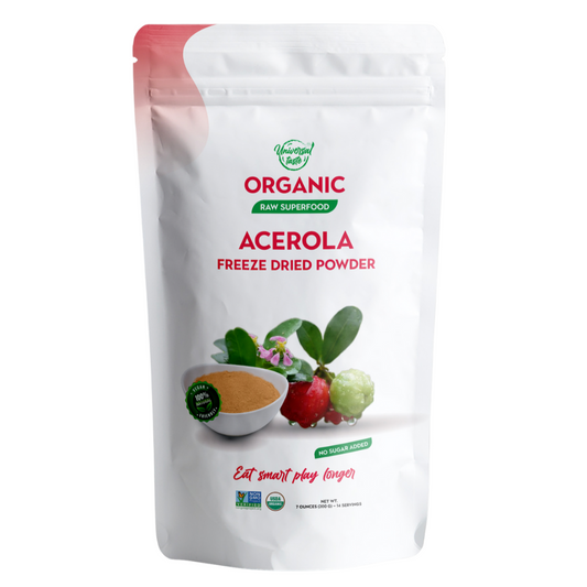 Organic Acerola Freeze Dried Powder > 25% Pure Vitamin C