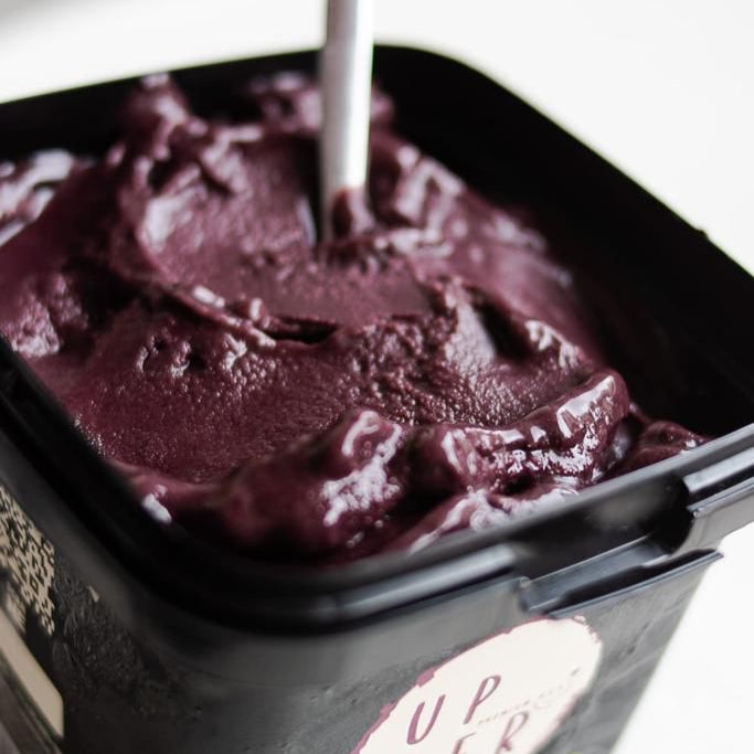 Upper Açaí Organic Amazonian Superfruit Premium Sorbet (Box of 6 x 2.2 lbs Pots)